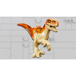 Конструктор LEGO Jurassic World - Побег тираннозавра Рекса и атроцираптора 76948