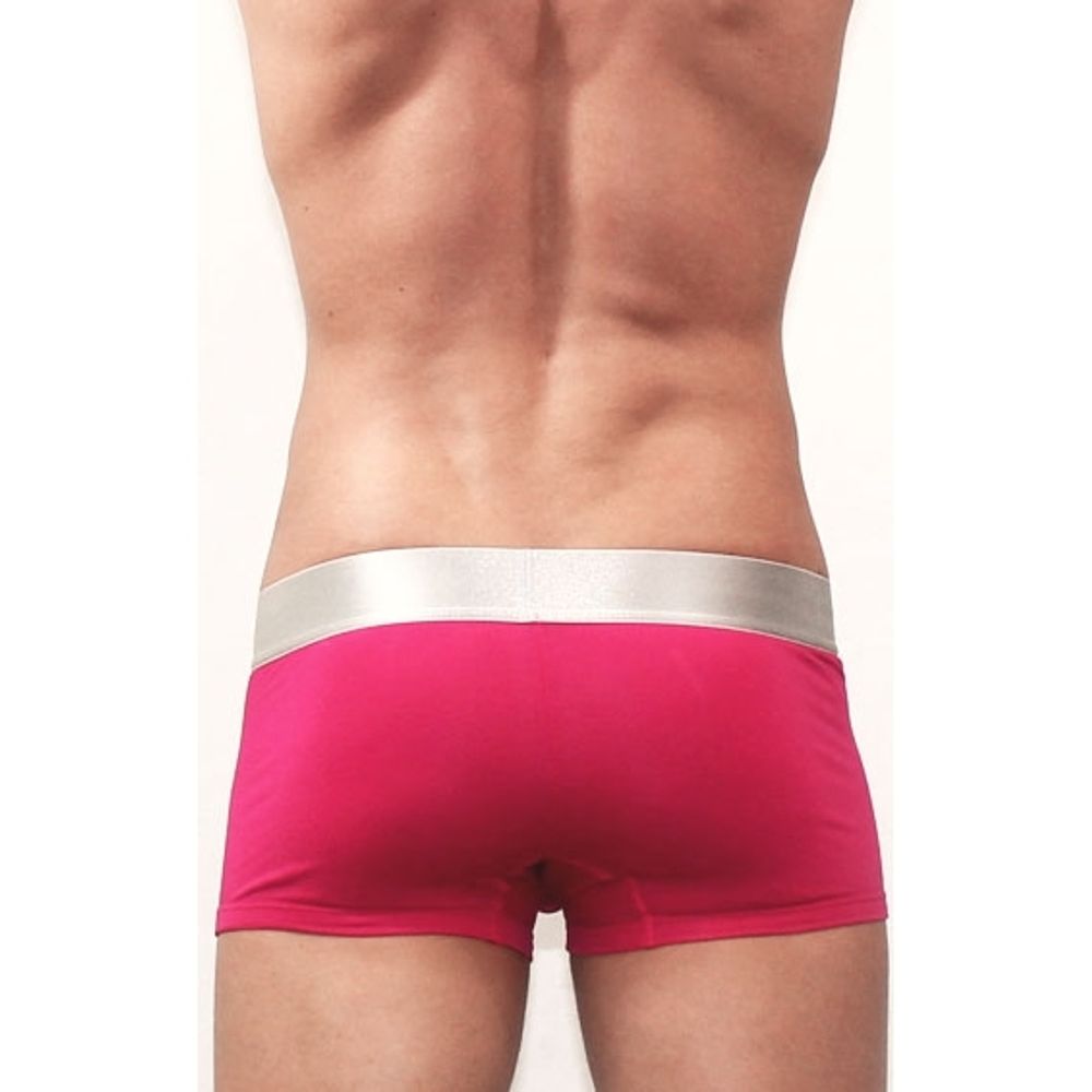 Мужские трусы боксеры малиновые Romeo Rossi Steel Dark Pink Boxer RR00009