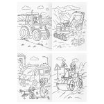 Раскраска А4, 8стр., Три совы, Машины- помощники