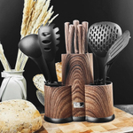 Набор ножей и кухонных принадлежностей 12 предметов на подставке, 196-035