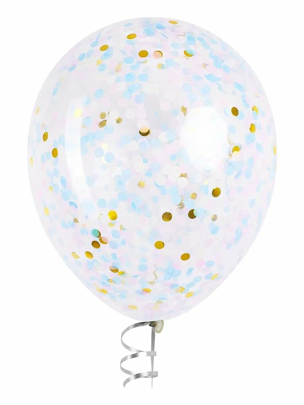 Конфетти тишью микс голуб.нежный с золотом