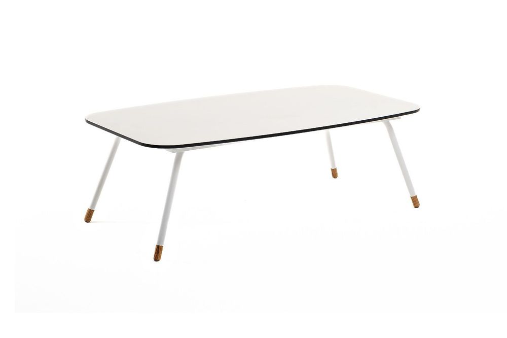 "Верона" журнальный стол из HPL 120х65, H40, каркас светло-серый (RA L7035) муар, цвет столешницы "серый гранит"