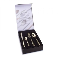 Набор столовых приборов 24 предмета на 6 персон Cristema Colombo шампань