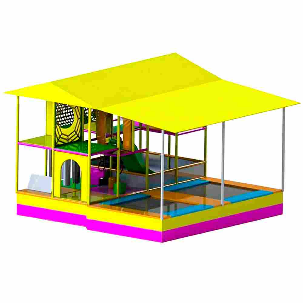 Детский игровой лабиринт с крышей «Солнечный остров» 8×6×4 м