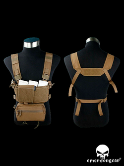 Разгрузочная система EmersonGear Micro Fight Chissis MK3 Chest Rig (EM2961CB). Койот