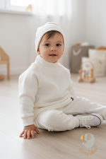 1555-02 Флисовый костюм "Cute" (экрю)