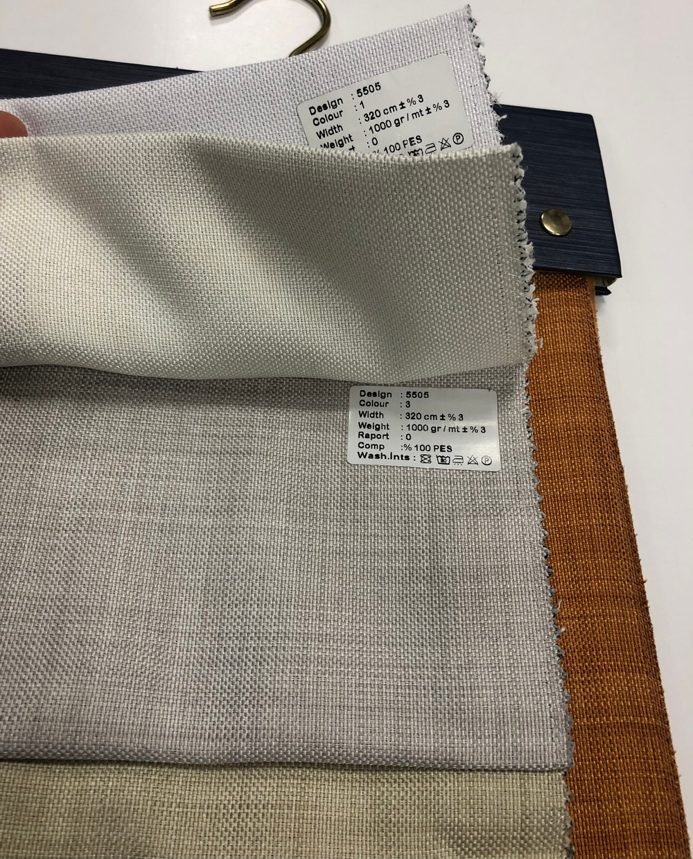 Портьерная ткань dimout фактурный Megara арт. 5505 (высота 320 см, Турция)