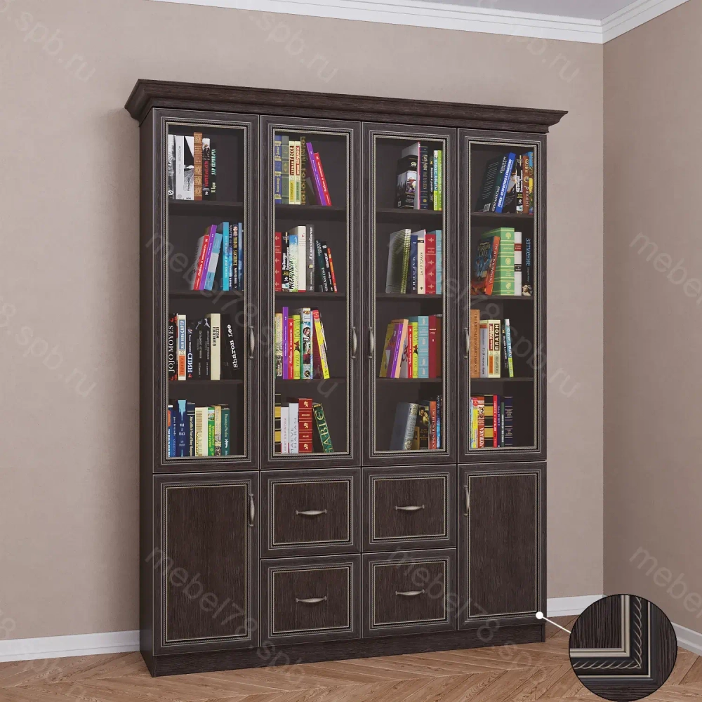 Шкаф книжный 4/10