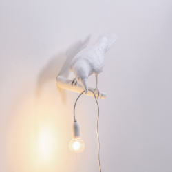 Настенный светильник Bird Looking Left White