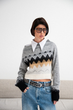 Джемпер с широким воротом KLEO