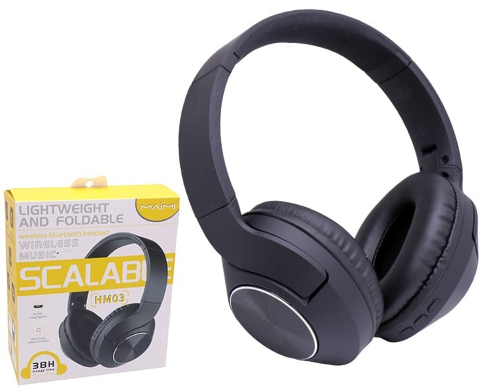 Полноразмерные Bluetooth наушники MAIMI HM03 (черный)