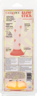 Светящийся в темноте фаллоимитатор Glow Stick Mushroom (Цвет: белый)