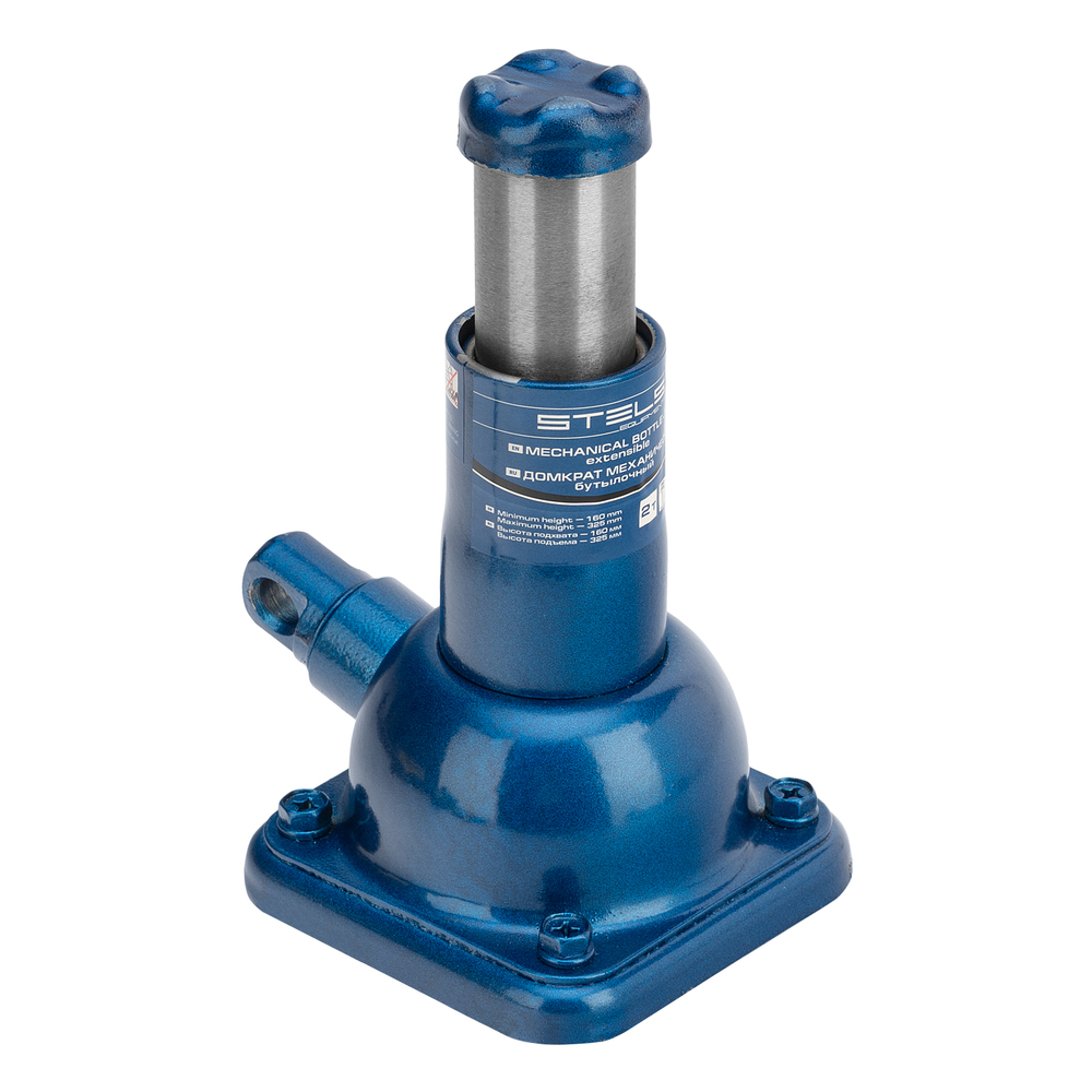 Домкрат механический бутылочный, 2 т, h подъема 150-310 мм, 2 части (домкрат, ручка) Stels