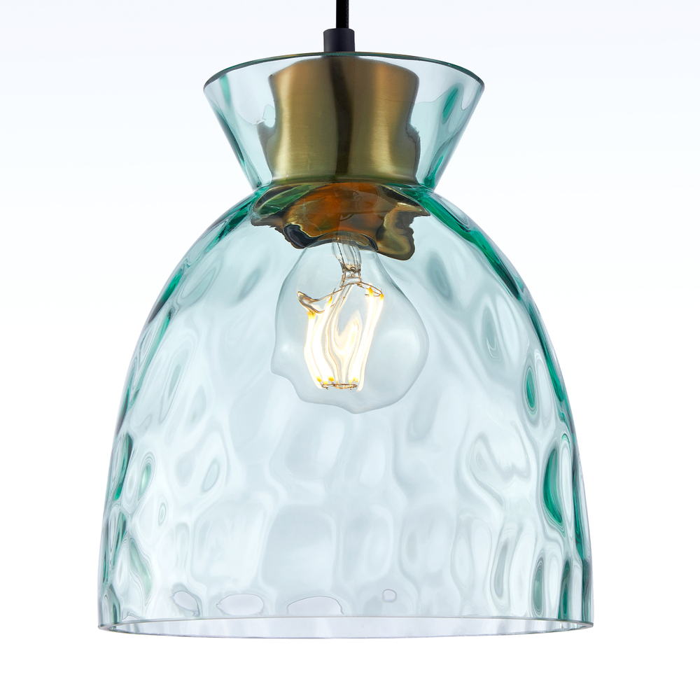 806114 Подвес NUBELLA 1х12W (led) E27 ЧЕРНЫЙ/БРОНЗА/ГОЛУБОЙ