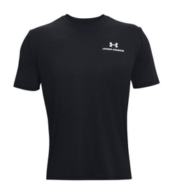 Мужская теннисная футболка Under Armour Men's UA Rush Energy Short Sleeve - black/white