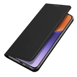 Чехол книжка из PU кожи черного цвета от Dux Ducis для смартфона Xiaomi 15, серия Skin Pro Series Case