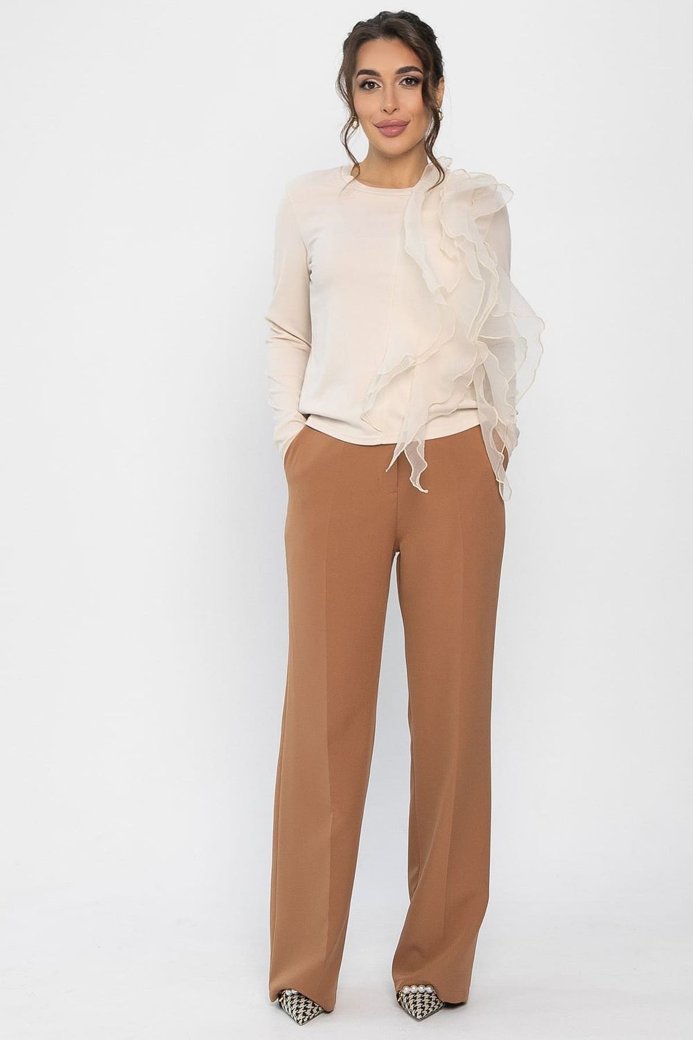 Блуза Риана (бежевая) Б14225-5М LT Collection