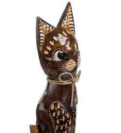 Decor and Gift 99-093 Статуэтка «Кошка» 30 см (албезия, о.Бали)