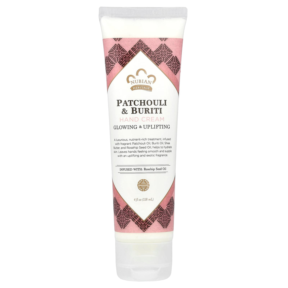 Nubian Heritage, крем для рук, пачули и бурити, 118 мл (4 жидк. унции)