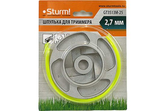 Катушка триммера Sturm GT3513M-25  квадр.2,4х27 ммка