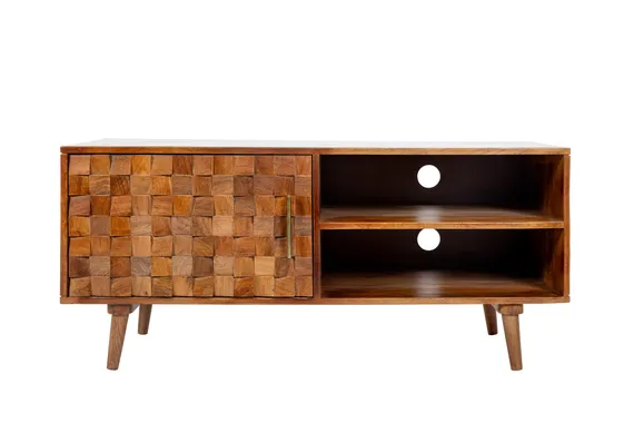 Тумба под ТВ Brick из дерева манго, 115х50 см