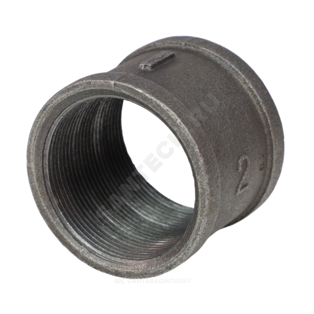 Муфта прямая чугун Ду 50 (2") ВР Fittex PLUS