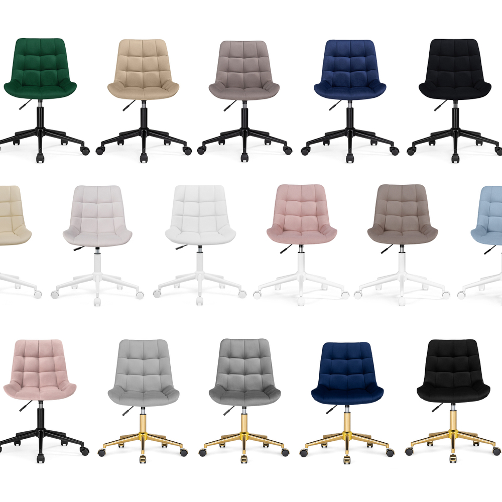 Офисное кресло Woodville Честер синий, черный, ножки черные