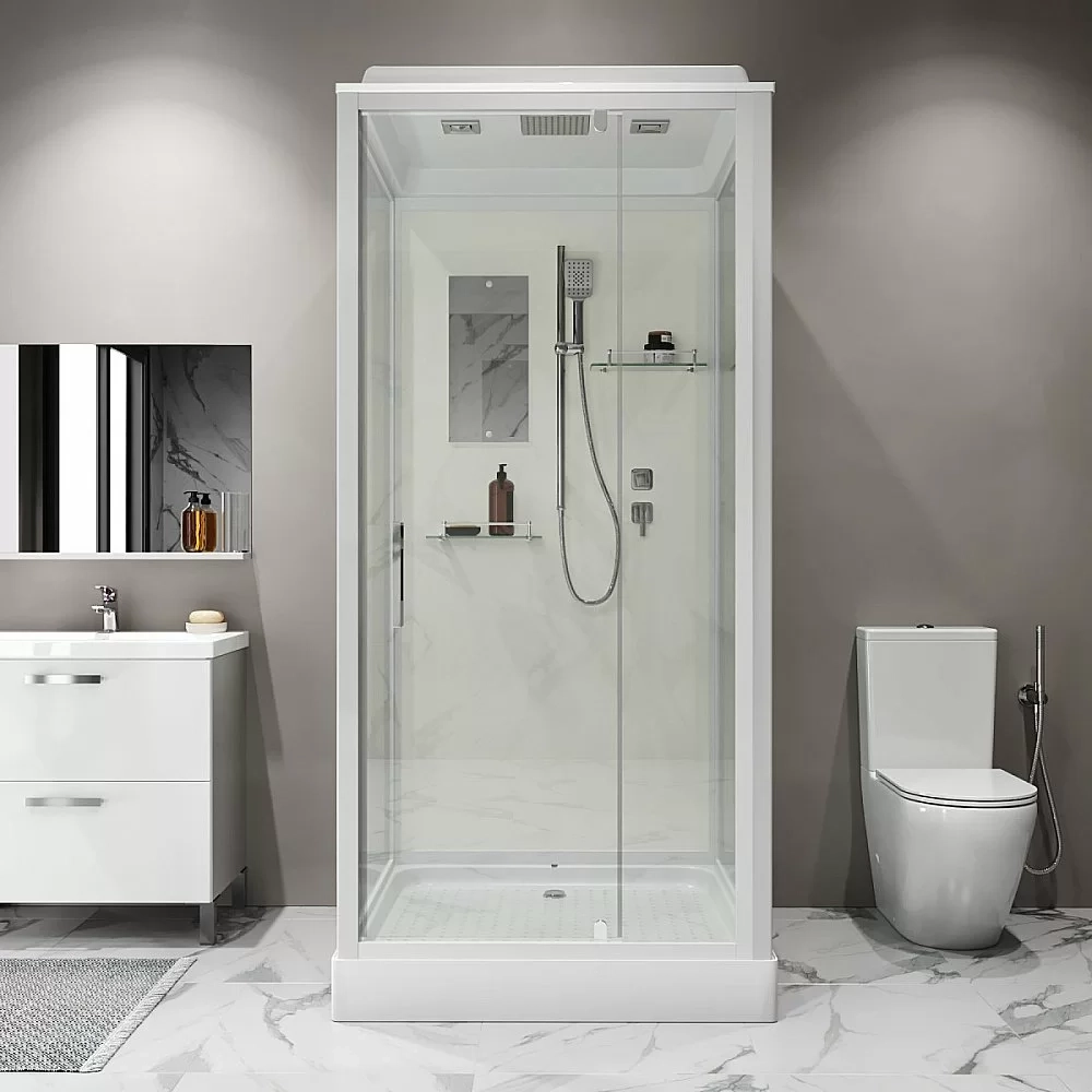 Душевая кабина Niagara Standart ST100/15Q 100х100 стекло прозрачное/профиль белый