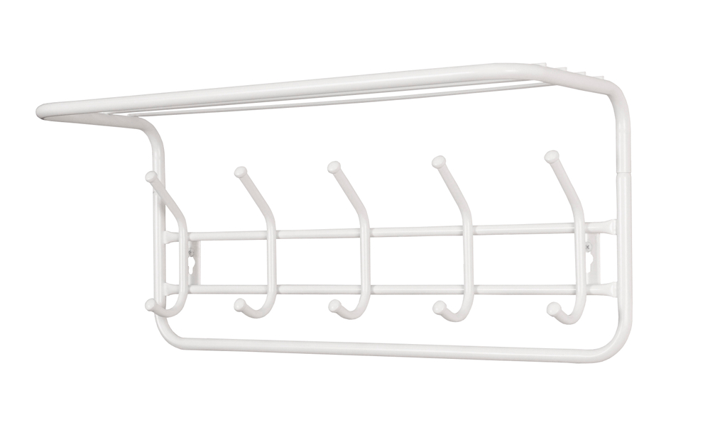 Вешалка с полкой 60 см арт.ВСП 6 Б (белый)