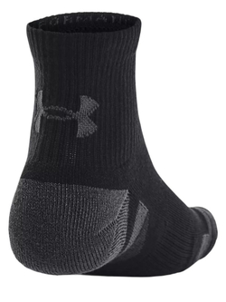 Теннисные носки Under Armour Performance Tech Quarter Socks 3-Pack - черный