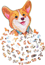 Деревянный пазл Wood Trick Величественный Корги (46x26 см)