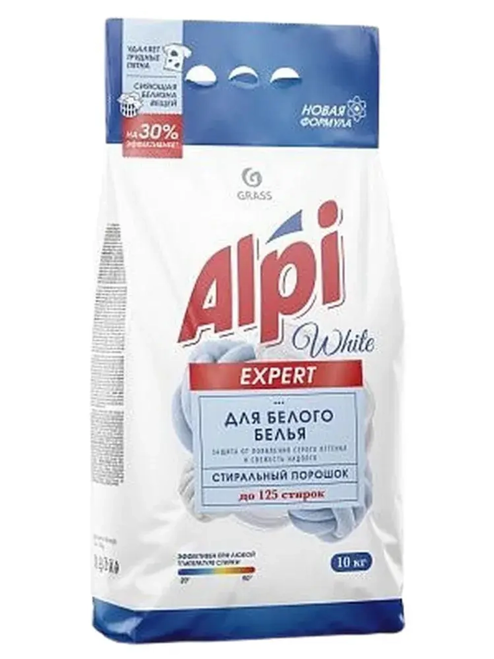 GraSS Стиральный порошок "Alpi Expert White" для белого белья 10кг