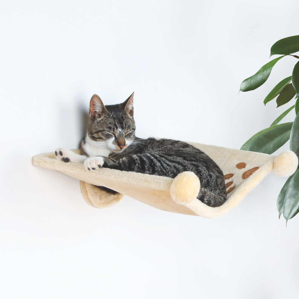 Гамак Trixie "Hammock for Walls", для кошек, 42x41x20 см, бежевый