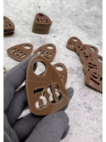 Номерки для гардероба прорезные