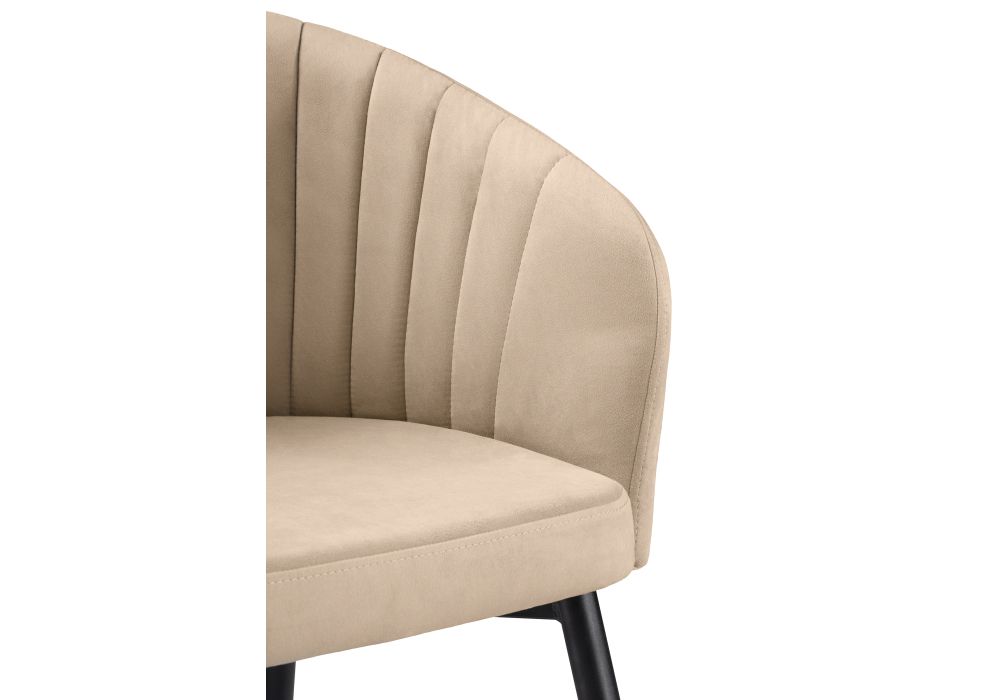 Стул на металлокаркасе Моншау черный / velutto 05