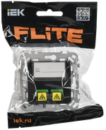 FLITE Розетка 2-местная оптоволоконная РОВ-2-ФлЧ черный IEK