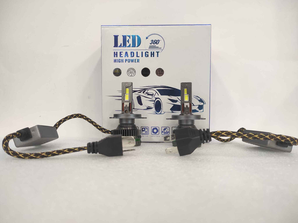 H4 (LED) / Светодиодные лампы, Галактика K18, 300 Вт, цоколь: H4, 12 вольт (2 шт. / комплект)