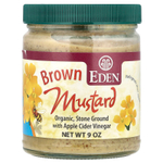Eden Foods, органическая коричневая горчица с яблочным уксусом, 255 г (9 унций)