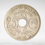 France, 25 Centimes 1918 - Edmond-Émile Lindauer, VF
