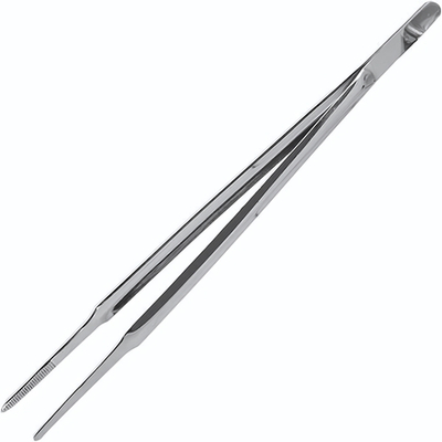 Пинцет для кухни;сталь нерж.;,L=30см;металлич.! (Цвет: серебристый)