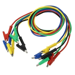 5 шт. двусторонних зажимов типа крокодил, кабель для измерительных проводов 15 А с изоляционными зажимами