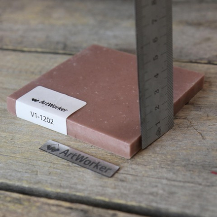 Смальта коричневого цвета, 200 гр, в кирпичиках V1-1202