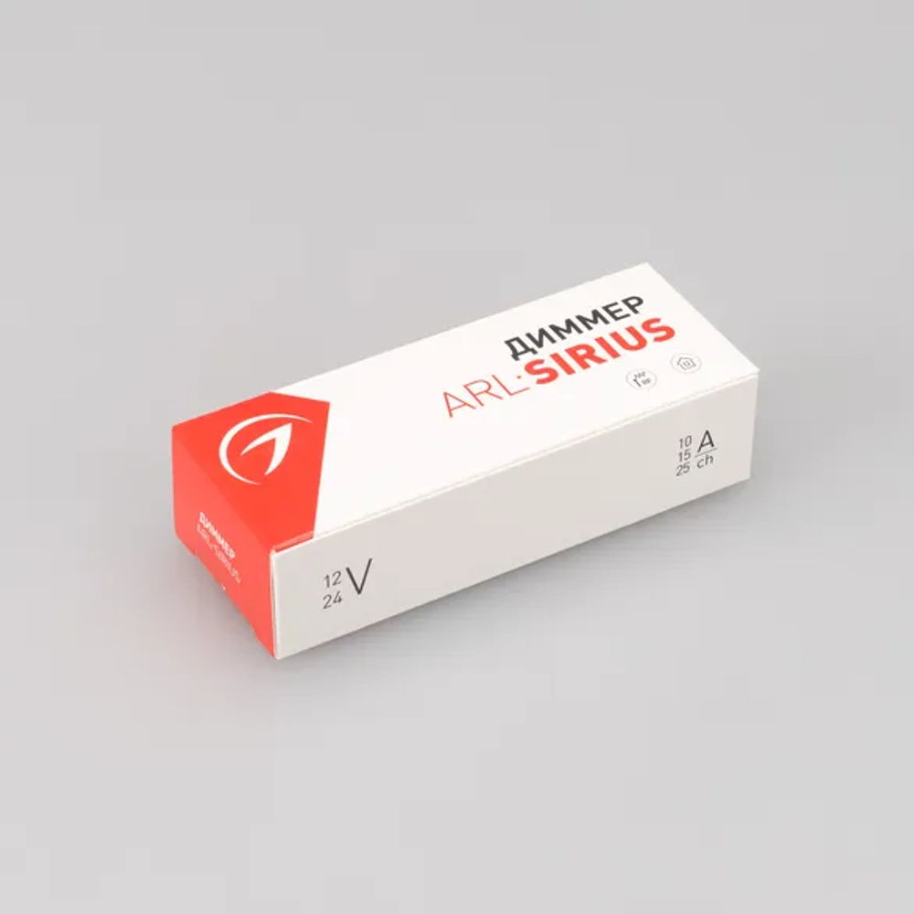 Диммер ARL-SIRIUS-DIM (12-24V, 1x25A, 2.4G) (Arlight, IP20 Металл, 3 года) 029928