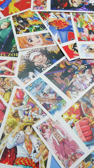 Набор открыток, карточек и наклеек "Ван-Пис / One Piece", 188 предметов