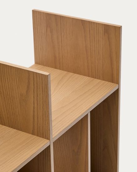 Модульный стеллаж Ina из шпона дуба с натуральной отделкой 80 x 80 см