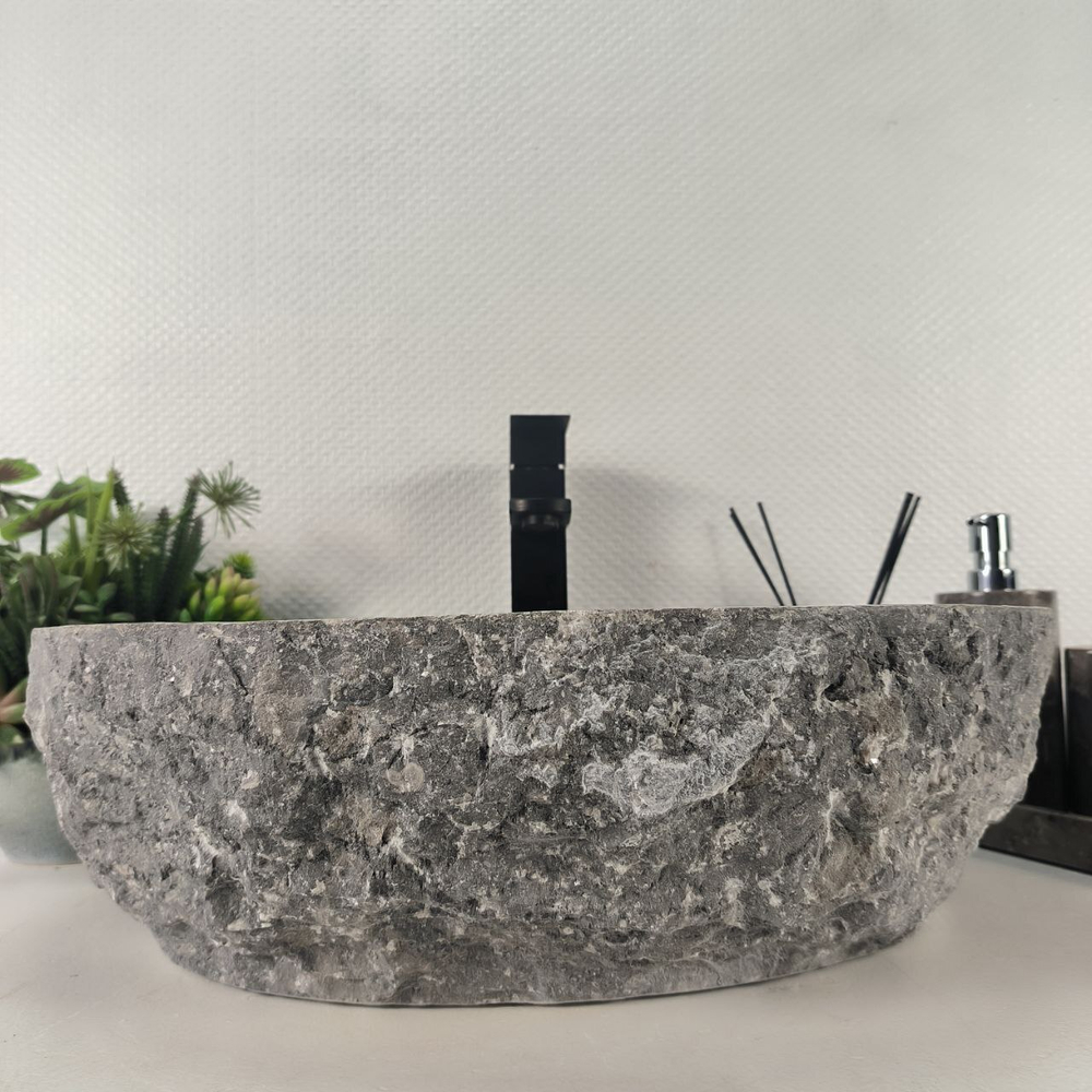 Раковина из мрамора Erozy Grey EM-64651 51*42*16 0188