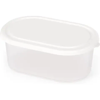 Емкость для СВЧ 0,65л овальная (белый) (комплект 24 шт)