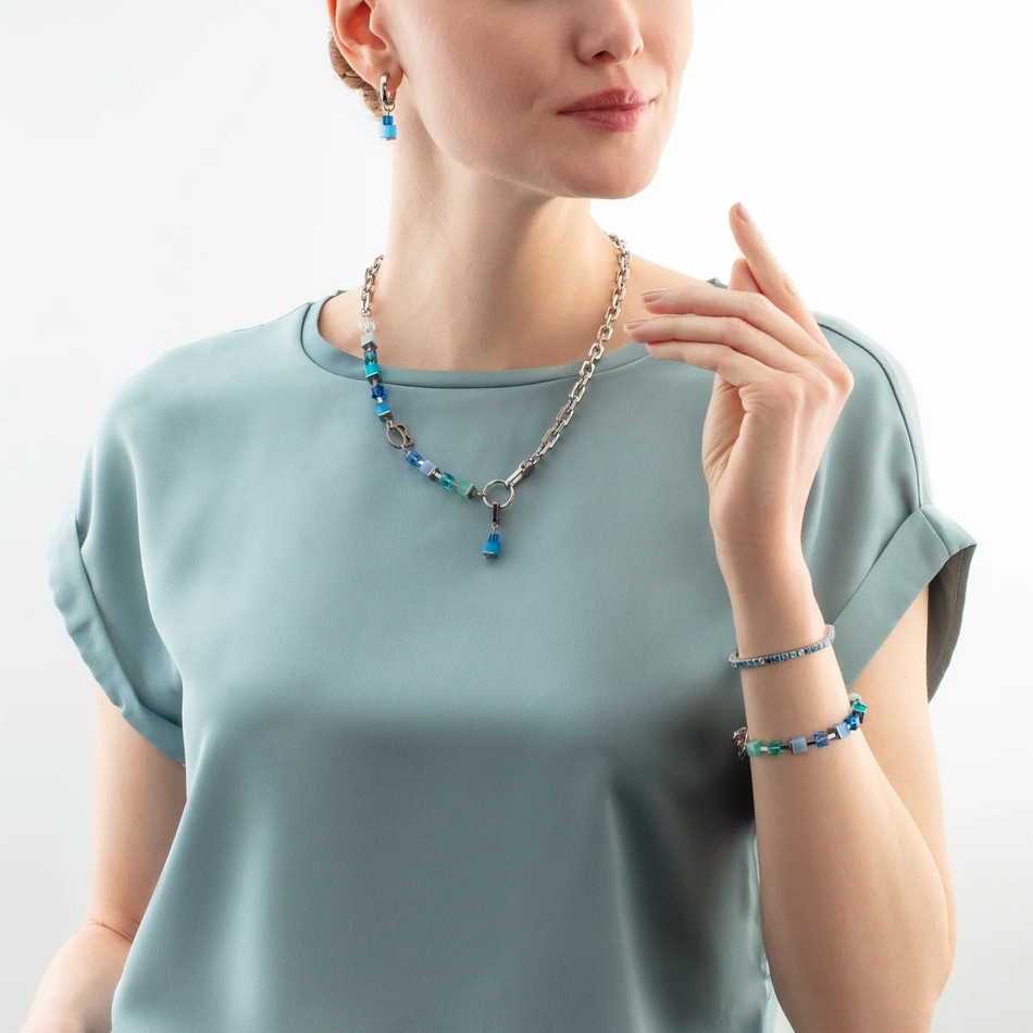 Серьги Coeur de Lion Blue-Turquoise 4712/21-0706