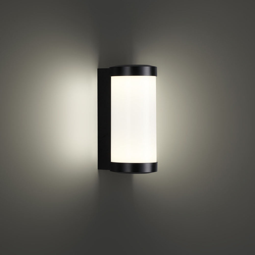 Уличный настенный светодиодный светильник 359300 STREET NT24 000 черный IP65 LED 6W 4000K 180-265V OPAL