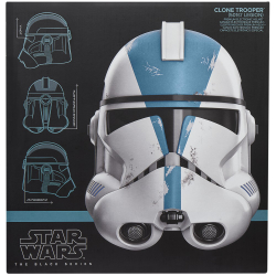 Электронный шлем Hasbro Star Wars The Black Series 1481 G0707 Клон-штурмовик 501-й легион G0707 — фото 7